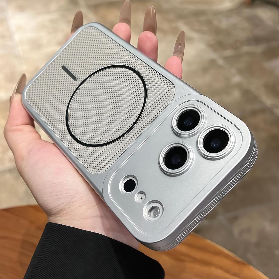 

Wireless Charging Magnetic Phone Case For iPhone 17 13 14 15 16 Pro Max 16Pro 17Pro Magsafe Official Silicone Protector Cover For iPhone 13Pro