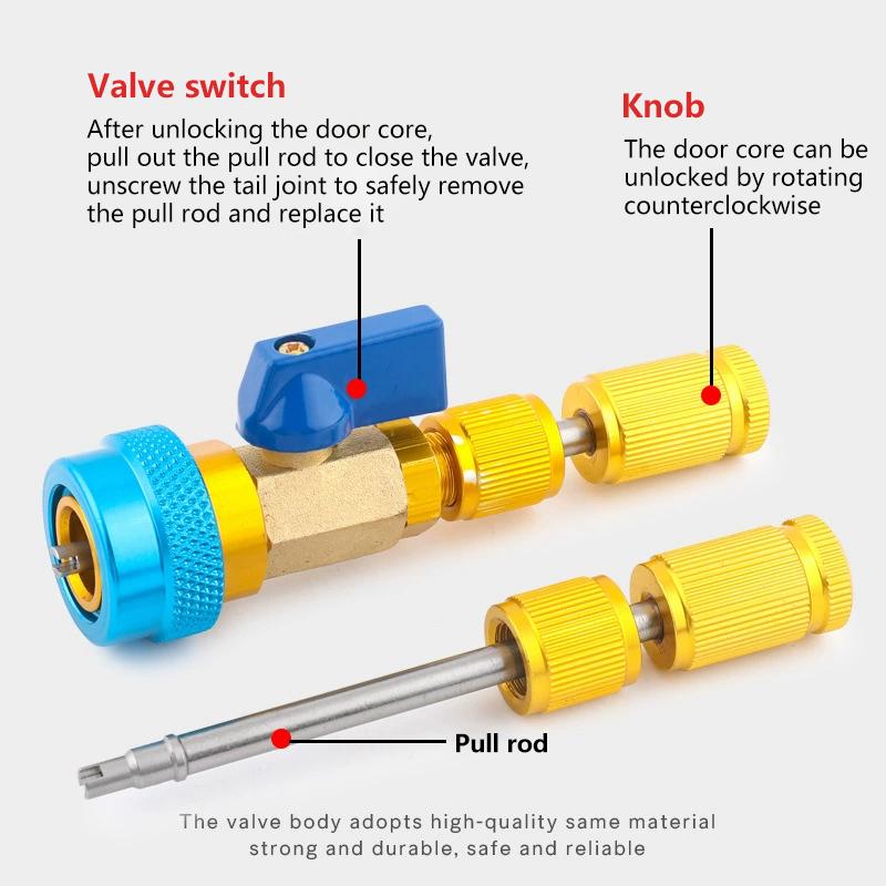 R134A Valve Core Wrench Auto Air Condition Valve Quick Remover Tool New Protable Manual Installer Repair Tools