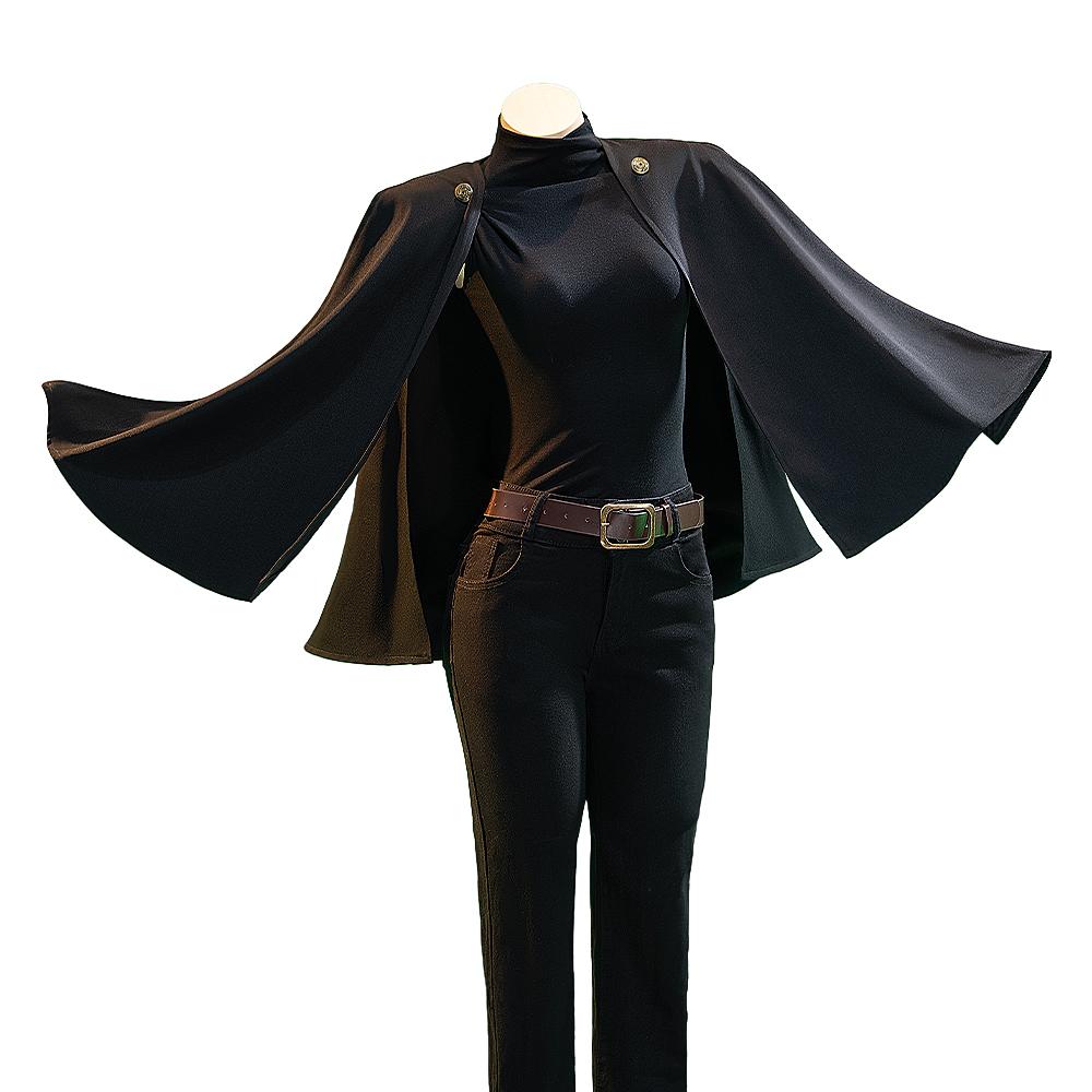 PÅ LAGER Zenin Makii Cosplay Kostume Anime Cosplay DokiDoki-R Kvinder Sort Uniform Zenin Makii Dragt Bælte Cosplay Kappe Kostume