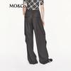 MO&Co. Deconstructed Drawstring Low-Waist Pleated Pants