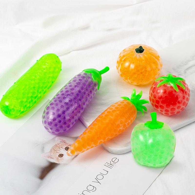 

Vegetable Squeeze Water Beads Stress Relief Ball for Children
