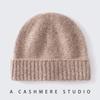 Womens 100% Pure Cashmere Beanie Oversized Warm Knit Hat Winter