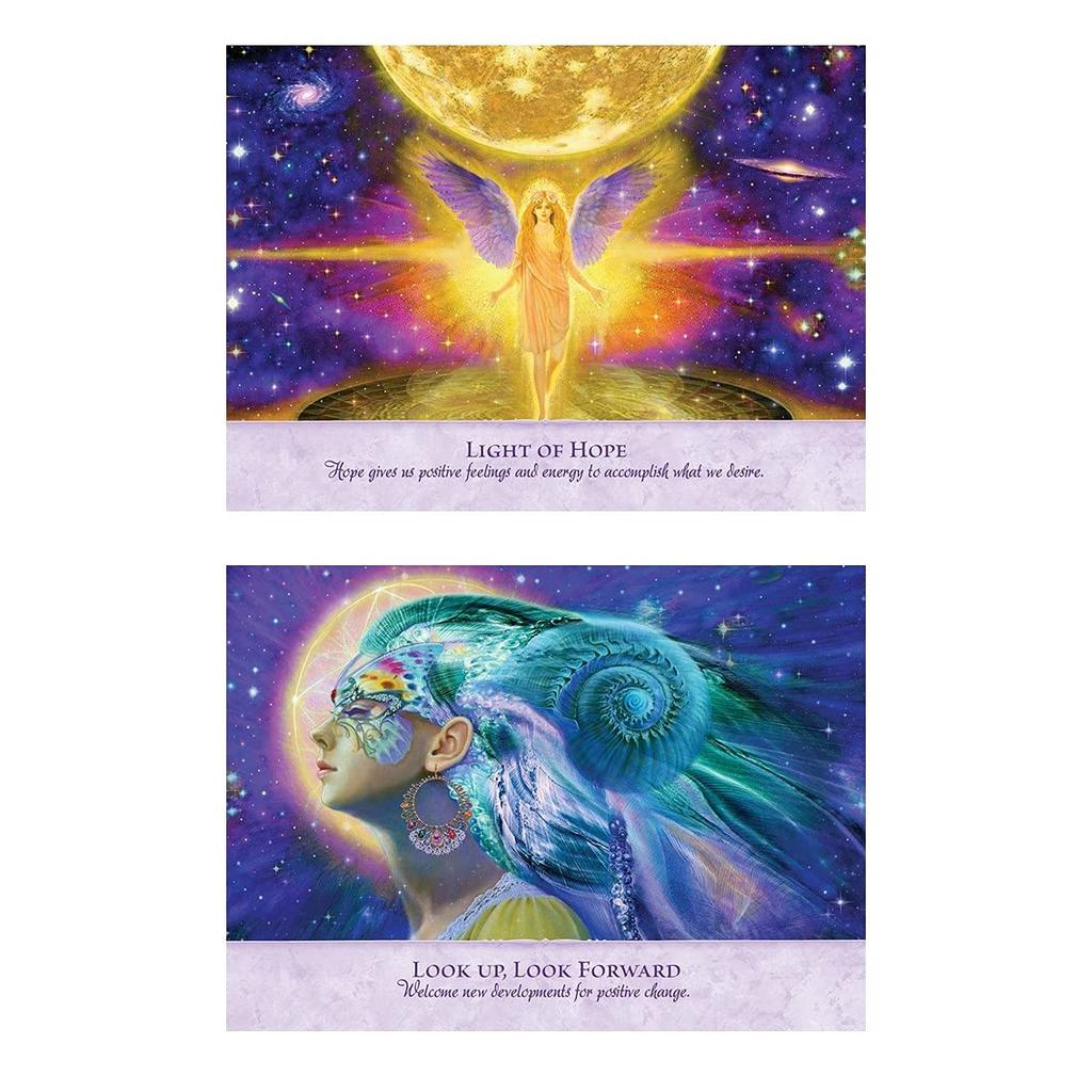 Kancharo 45-Card Oracle Card Set, Tarot Card Reading [Angel Power Wisdom Cards], Includes Japanese Oracle Card Basic Instructions & Pouch (Authentic)