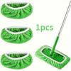 1/3/6 ks Utěrka na mop z mikrovlákna Suché čisticí utěrky Opakovaně použitelné podložky na mop z mikrovlákna Zelená Nábytek Podlahy Mop Omyvatelná hadra Ručník