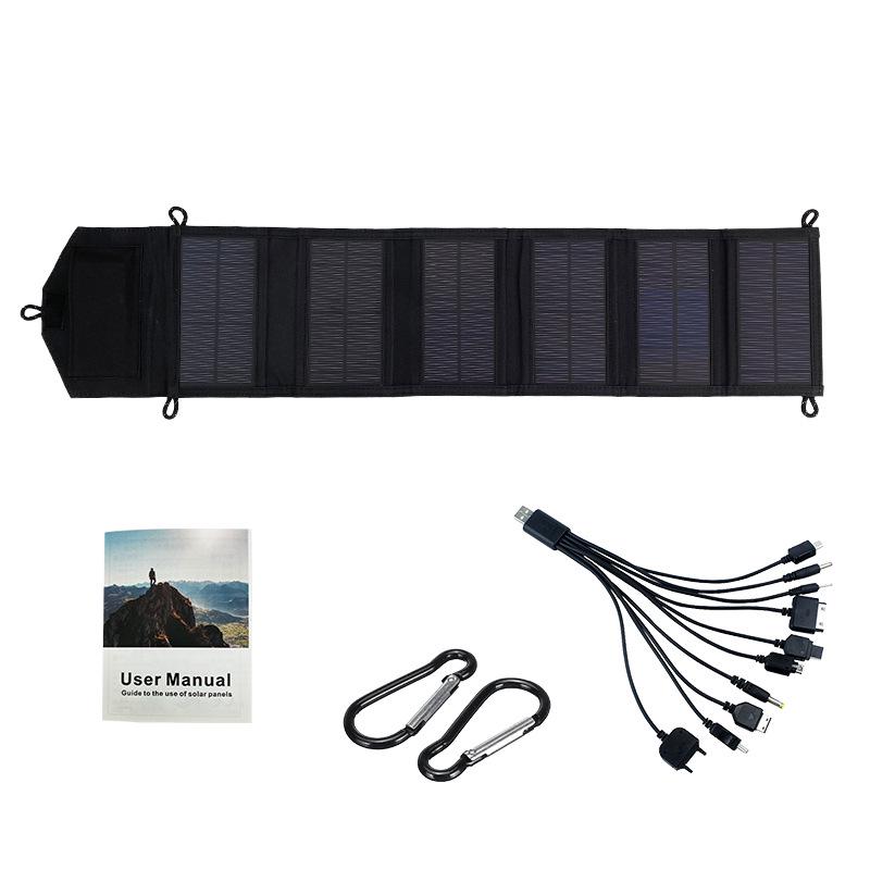 15W Portable Folding Solar Panel for Camping, Outdoor USB Charging