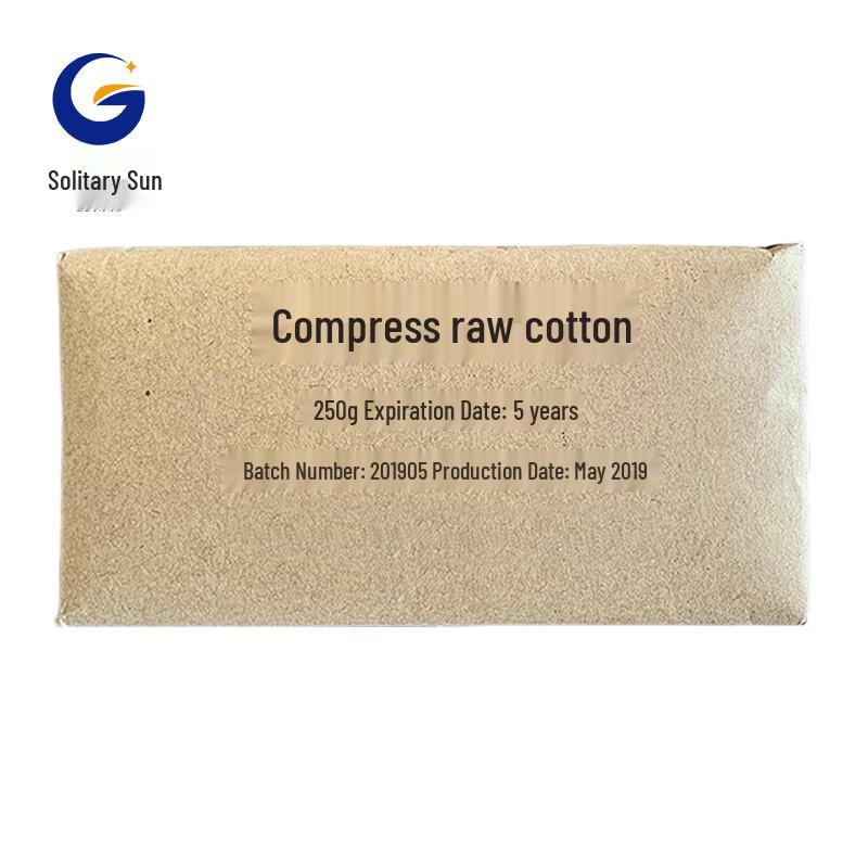 Compressed Raw Cotton for Emergency First Aid