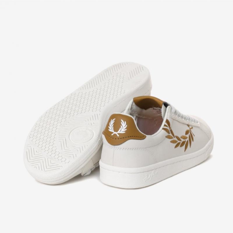 Fred Perry B721 Leather White Sneakers