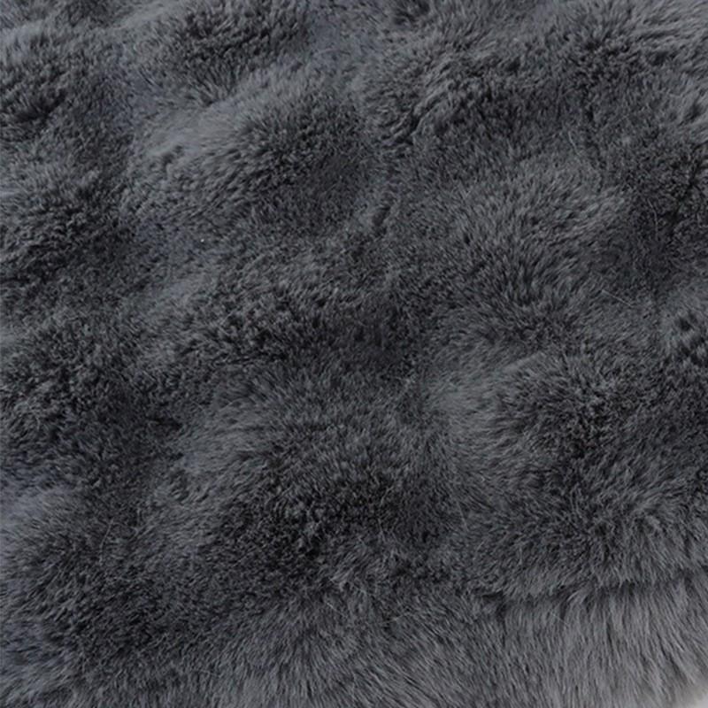 Elegant Bubble Rabbit Hair Throw Blanket - Soft, High-Grade Sofa & Bedroom Cushion