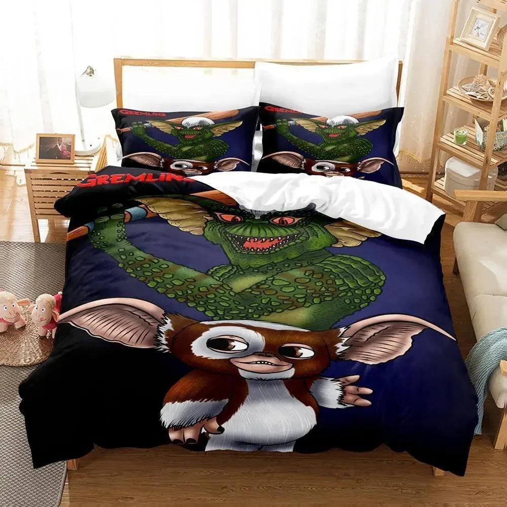 Gremlins Bedding Set Single Twin Full Queen King Size Bed Set Adult Kid Bedroom Duvet Cover Sets 3D Print Anime Bed Sheet Set