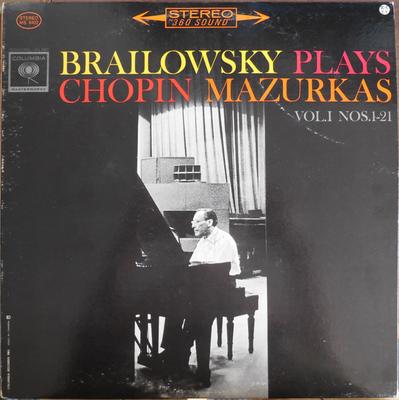 LP-Schallplatte FRÉDÉRIC CHOPIN, ALEXANDER BRAILOWS - Die vollständigen Mazurken Bd. 1 Nr. 1 ML5802 Columbia Master 1963 US Klassisch Gebraucht