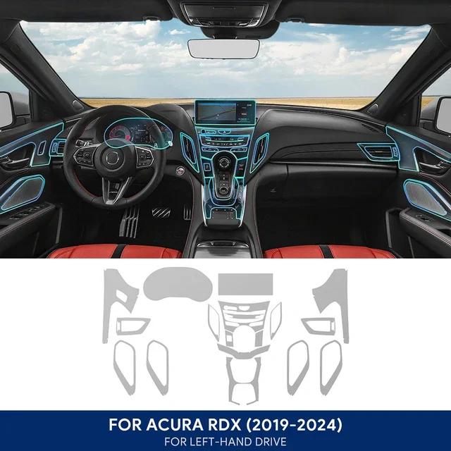 BID1 For ACURA RDX 2019 2020 2021 2022 2023 2024 TPU Car Navigation Screen Film Gearbox Protective Sticker Anti-scratch Interior for RDX 22-24