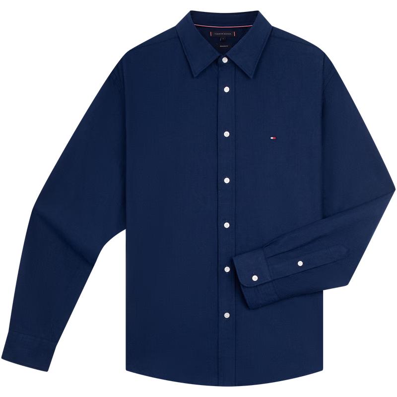 

Чоловіча сорочка-куртка Tommy Hilfiger з мікроворсистої тканини в ялинку, азійський крій S