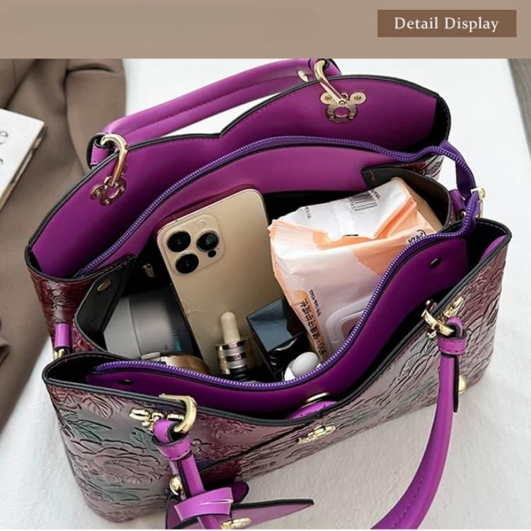 Women's hand-painted tote bag shoulder crossbody bag