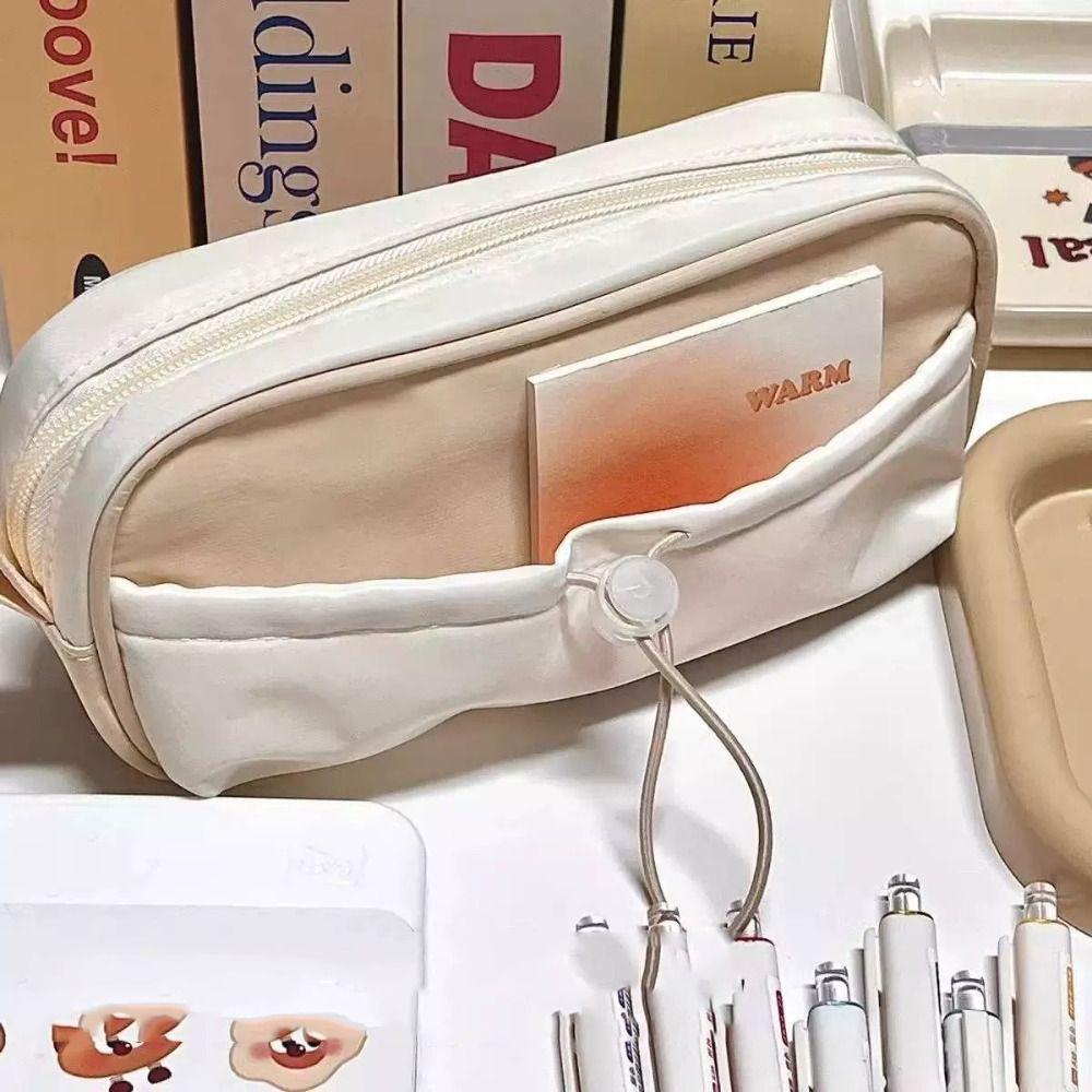 Large-capacity Music Cat Pencil Case Capybala Zipper Pencil Bag School Supplies