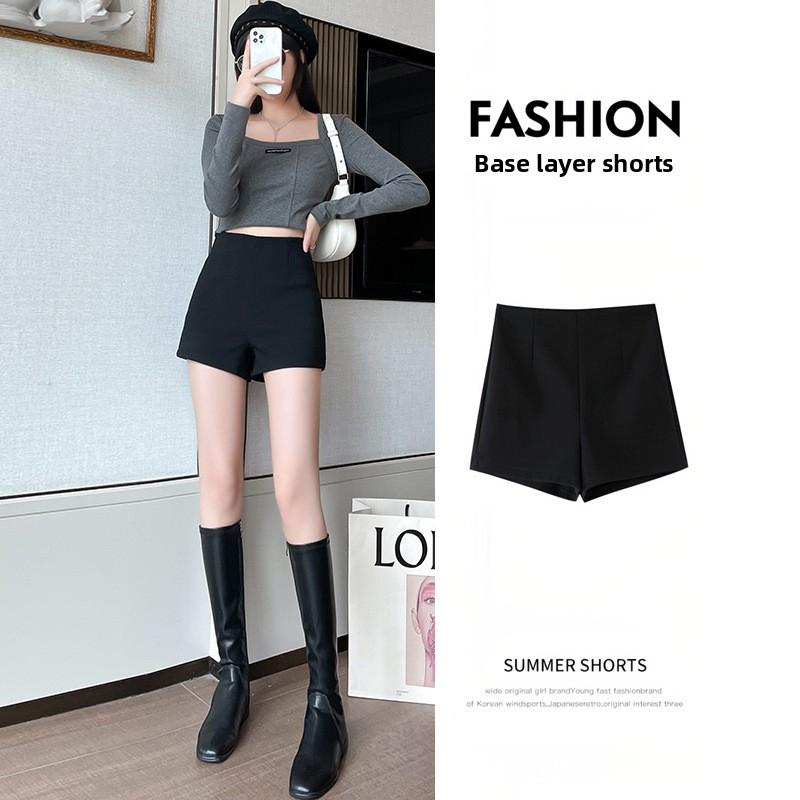High-waisted Women's Shorts 2026 New Style Black Suit Pants Slimming Sports Outerwear Summer Hot Pants