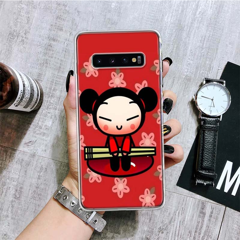 

Cute Cartoon Pucca Garu Phone Case For Samsung Galaxy S26 S25 Edge S24 S23 FE S22 Ultra S21 Plus S20 + Fundas Cover Coque Galaxy Samsung S23 Ultra
