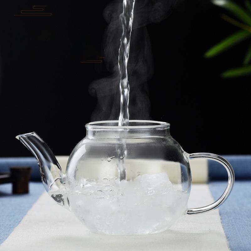 Transparent Glass Teapot Tea Set Large Capacity Electric Pottery Stove Heated Tea Boiling Kettle Flower Tea Brewing Teapot
