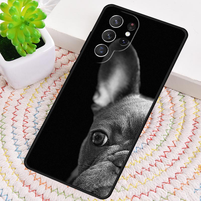 Funny french bulldog Phone Case for Samsung Galaxy note 10 pro S26 Ultra S23 S24 FE S25 S21 S22 PLUS shockproof Cove