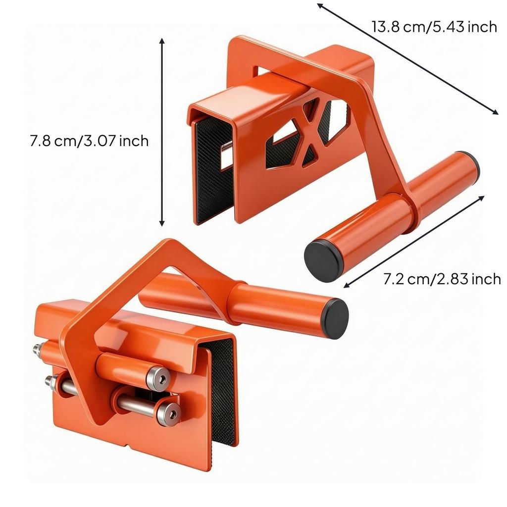 2 Pieces Carbon-Steel Lifting Clamp Ergonomic for Timberwork