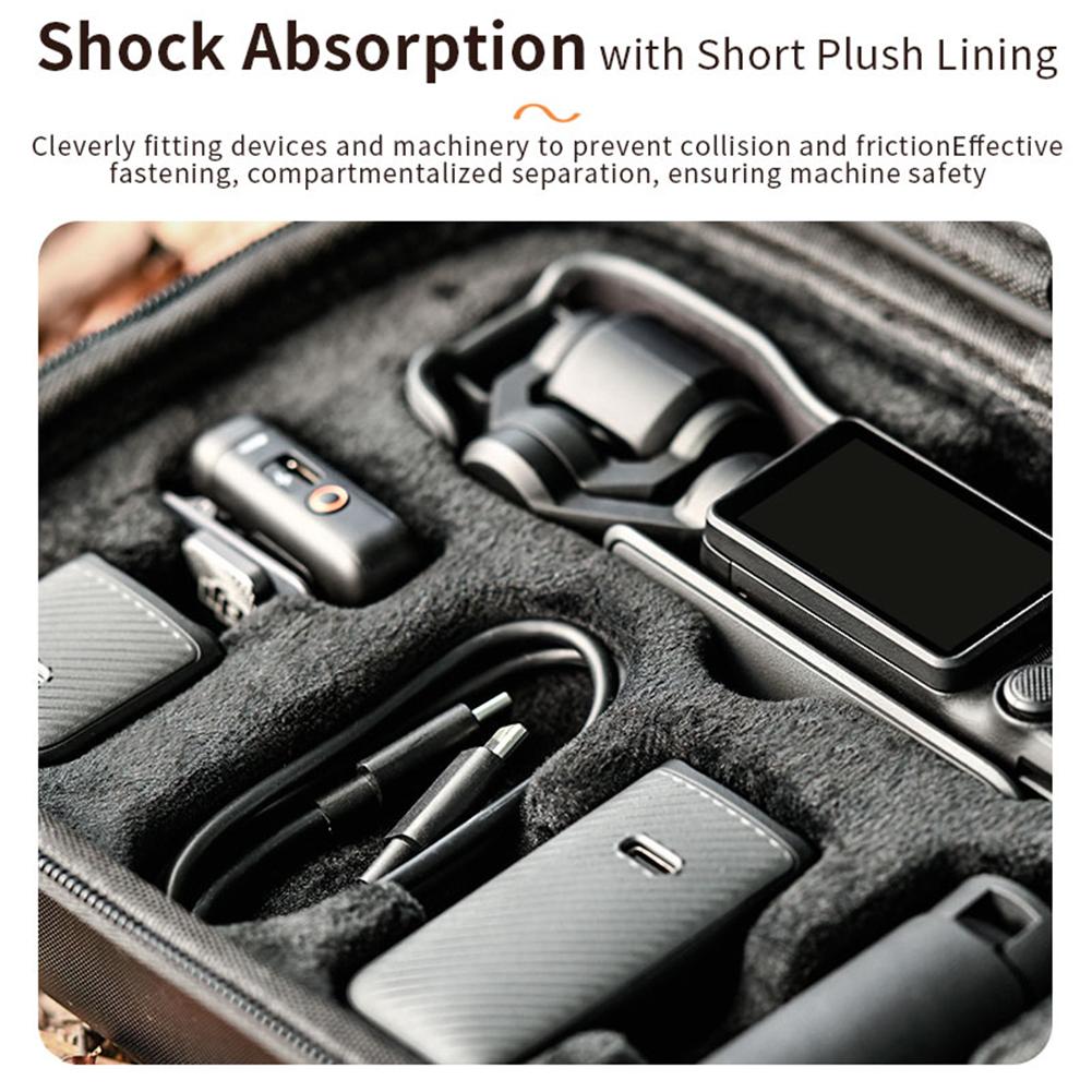 PU Carrying Case Portable Protective Bag with Shoulder Strap Storge Case for DJI Osmo Pocket 3 Creator Combo Accessories