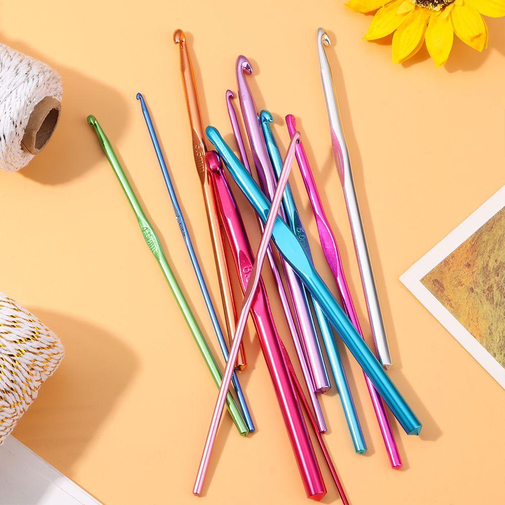 Colorful Household Handmade Aluminum Sewing Accessories Crochet Needles Knitting Crochet Knitting Needle