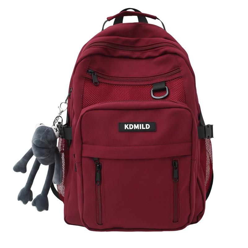 2025 New Schoolbag Male Korean Version Harajuku Female High School College Student Versatile Large-capacity Multi-layer Backpack Backpack