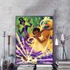 5D DIY Diamond Painting Princess and Frog Illustration Full Round Diamond Mosaic Cartoon Embroidery Art Painting for Home Decoration