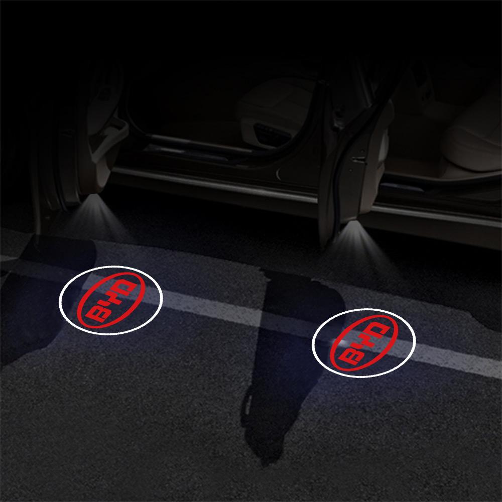 1/2Pcs Led Car Door Welcome Lights Auto Logo Projector Lamp For BYD Tang Atto3 Yuan Plus Seal Song Dolphin Sealion Shark Sealion