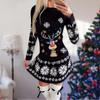 Women's Christmas Printed Dress Base Shirt
