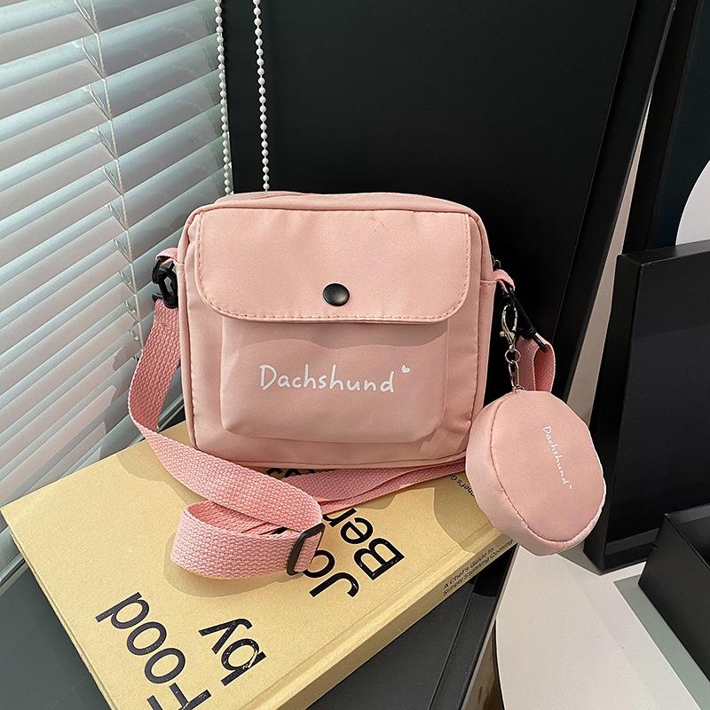 

Bags Women s messenger bags Student fresh and sweet small square bags Versatile shoulder bags Mother and child bags розовый