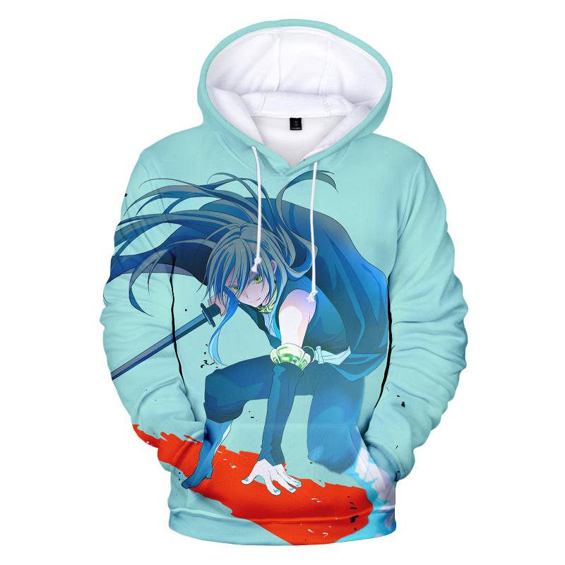Anime japonez Rimuru Tempest That Time I Got Reincarnated As A Slime 3D Printed Hoodies Hanorac oversize unisex