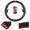 Car Steering Wheel Cover For Jeep Compass Grand Cherokee Wrangler Patriot 2012-2014 Soft Suede Leather Steering Wheel Hand-sewn