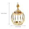 Arabian Gold Incense Burner Gold Iron Candlestick Creative Home Model Essential Oils Aromatherapy Lamp Home Decoration
