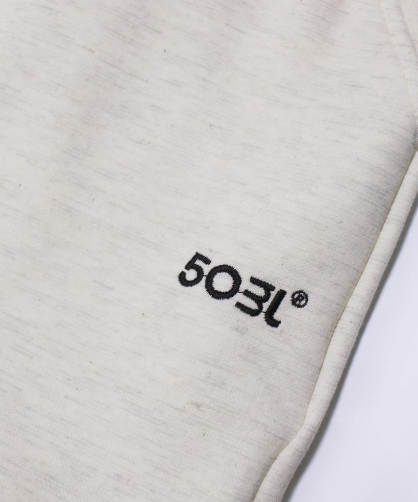 5OML Wide Logo Pants (Oatmeal)