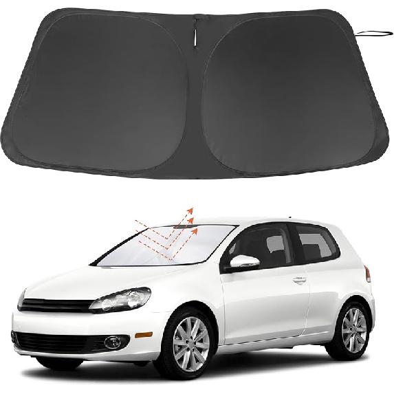 TINGLU Sun Shade For Tesla Model X Tesla X 2016-2024 2025 Accessories Windshield Sun Shade Window Shade UV Rays Protection Sun Visor Cover With