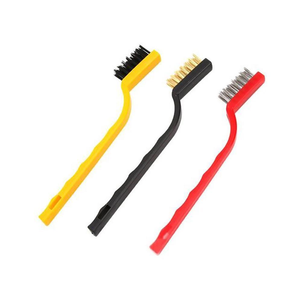 3Pcs/lot  Gas Stove Cleaning Wire Brush Kitchen Tools Metal Fiber Brush Strong Decontamination