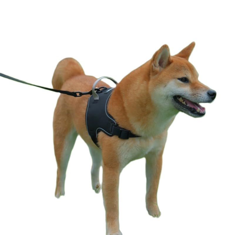 

AIBPET Dog Suitable for Small and Medium Easy to Reflective Pet Easy to Put Sturdy Construction Harness, Durable, Lightweight, Breathable, Dogs, Use, чёрный