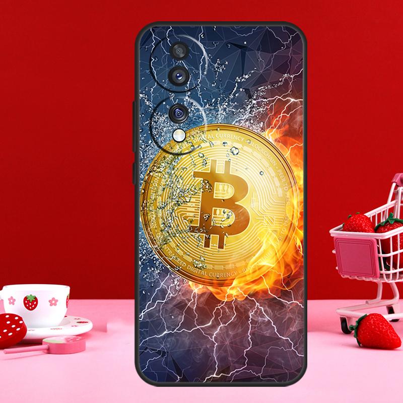 Bitcoin BTC For Honor Magic 7 6 5 8 Pro Case For Honor 400 200 50 70 90 Lite X8c X8b X9a X9b X9c X9d Win