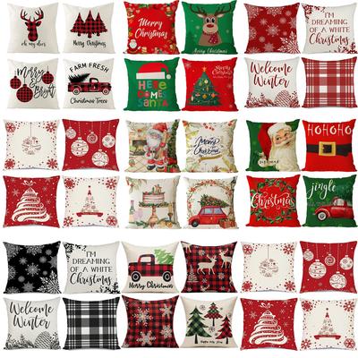 Christmas Pillow Cushion Home Living Room Festive Atmosphere Decoration Backrest Car Waist Cushion
