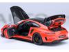 AUTOart Porsche 911 GT3 RS Weissach Package Orange Carbon Black Scale Model 78177 991.2 1/18