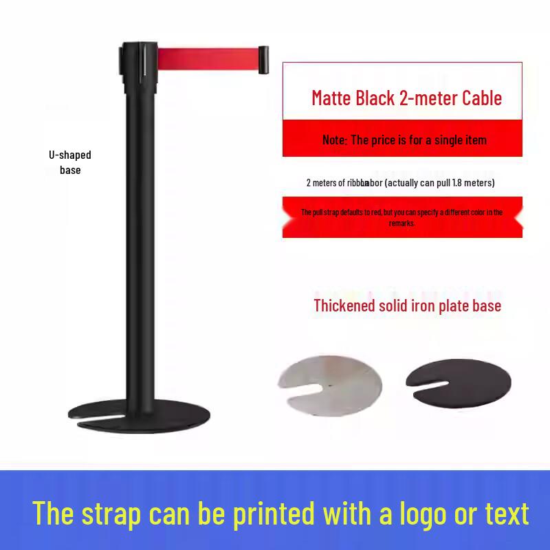 Outdoor Retractable Belt Barrier Stanchion