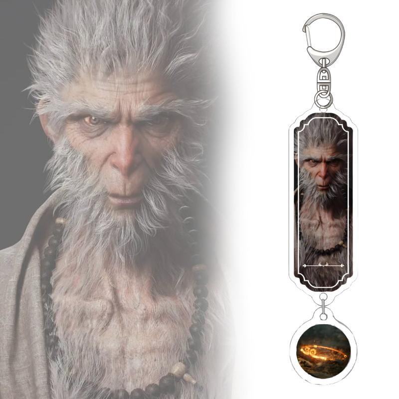Black Wukong Myth Keychain Pendant Decorate Game Peripheral Gift Collection