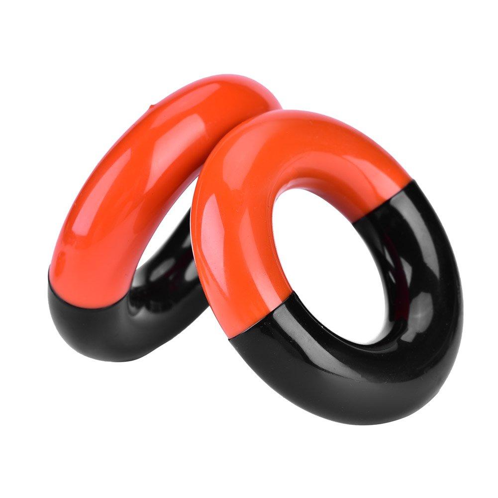 Walfront Golf Weight Rings, 3 Steel Weights, 1 Rubber Weight Ring, for Swing Practice, Stretching, and Warming Up, Driver and Club Swing Training Aid