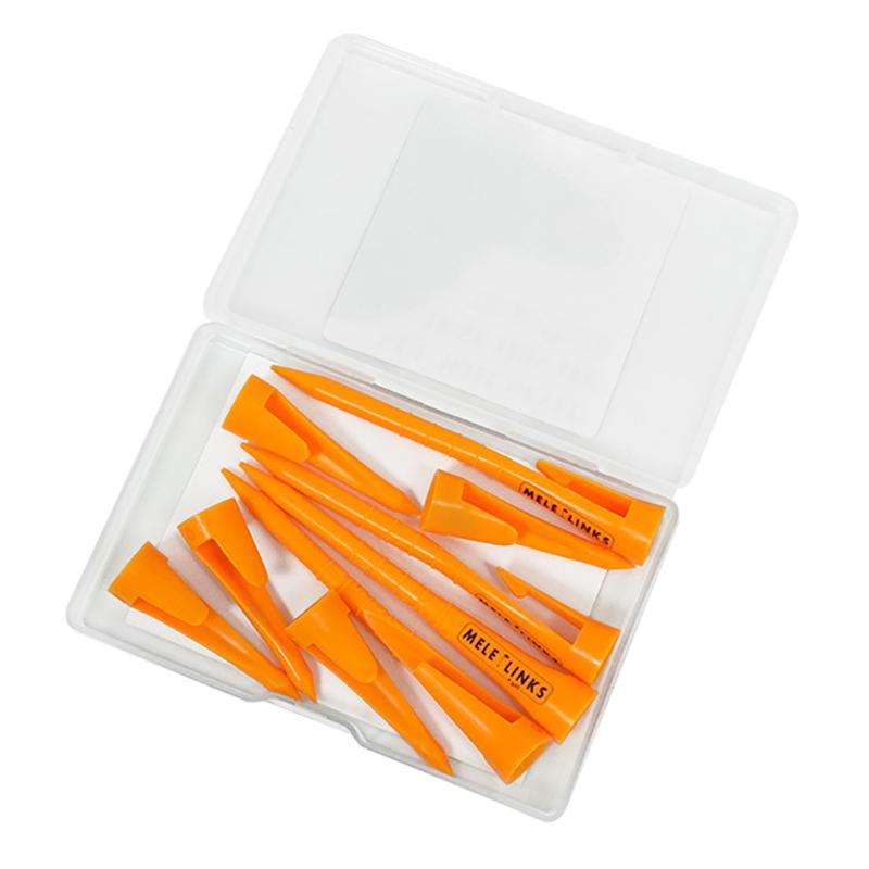 

10Pcs/Box Plastic Golf Tee Adjustable Height Portable Golfing Tees Golf Practice Tools With Secure Clip Design For Golfers
