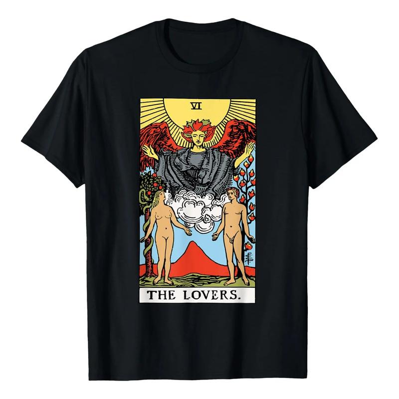 Camiseta Lovers Tarot Card Rider Waite S разноцветный