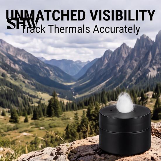 Hunting Wind Direction Indicator 1/2Pcs Fiber for Hunting, Checker Tool with Compact Natural Fiber, All-Weather Portable Detector Outdoor Gear