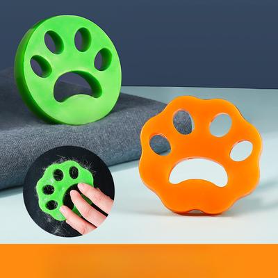 Haaraufkleber aus Silikon mit Katzenpfoten, Staubentferner für Kleidung, klebrig, waschbar, doppelseitiges Silikon zur Haarentfernung