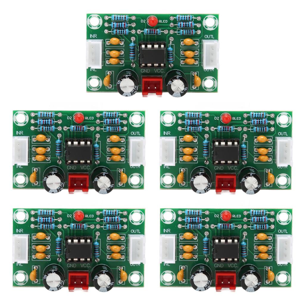 5 Stück Sound Operational Vorverstärkerplatine 5x Weitspannung NE5532 Verstärker Frontplatte Digitalton