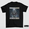 Mensch durch Zufall Alpha durch Wahl T-Shirt Gildan 5000 Lustiges Wolf Meme Vintage 5XL