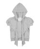 FANCY CLUB Puff Round Scarf Hoodie (Melange Gray)_F25Qb081